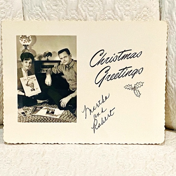 Vintage 1960's Christmas Photo Card